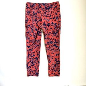 Lululemon Final Lap Crop 23” in Efflorescent Dark Canyon Onyx Blue 10